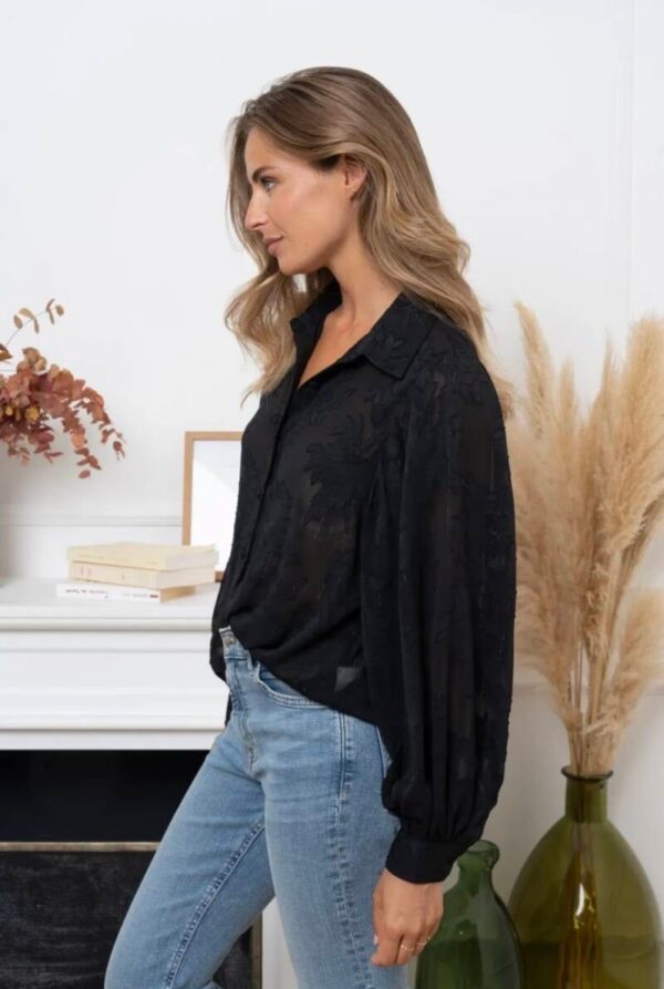 Luxe blouse zwart - Afbeelding 2