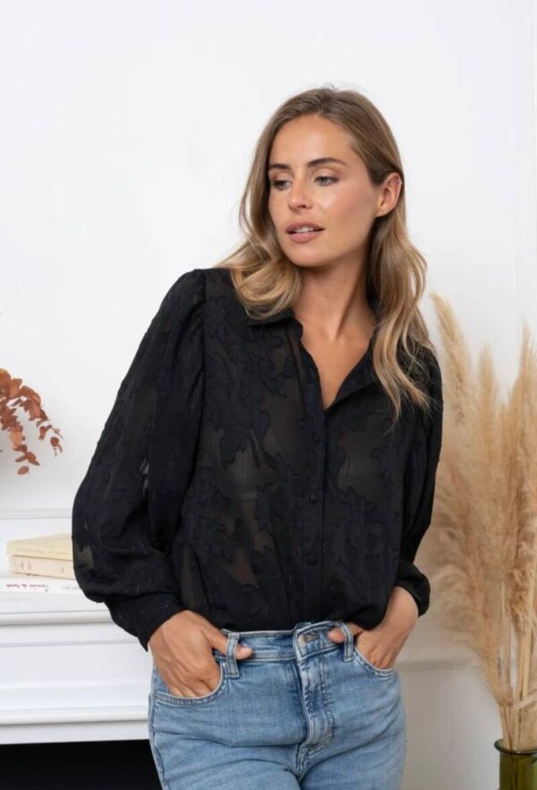 Luxe blouse zwart - Afbeelding 3